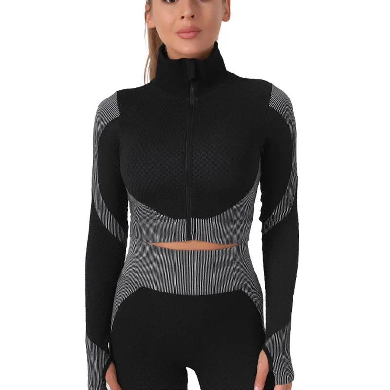 Women's Yoga Sets Seamless Sports and Fitness Suit