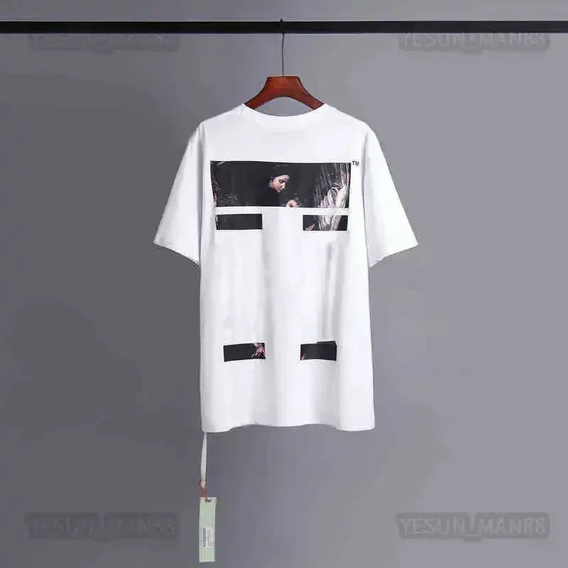 Men's T Shirt High-quality Version Clothing Graffiti Shirt Short Sleeve