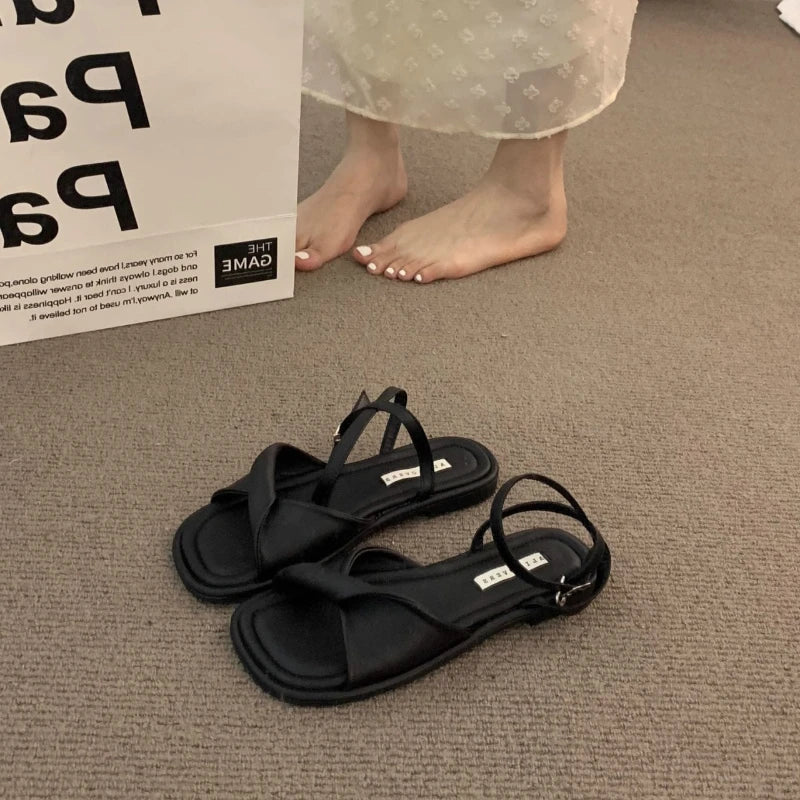 Women's Sandals Flat Rubber Sole Comfortable Sandals Breathable Fashion