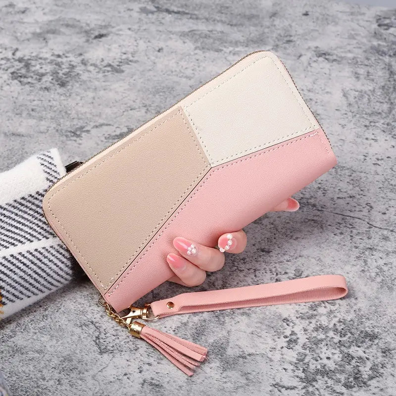 Fashion Zipper Wallets Long Purses Handbags Coin Purse