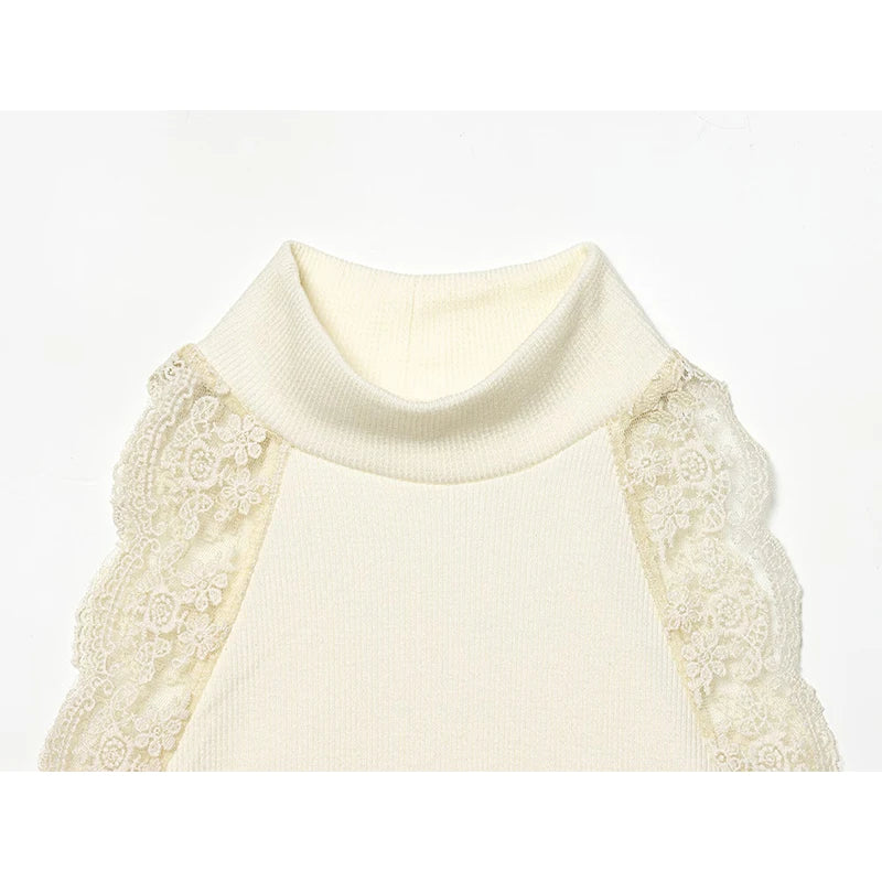 New Summer Lace Blouse Tops  Elastic Elegant