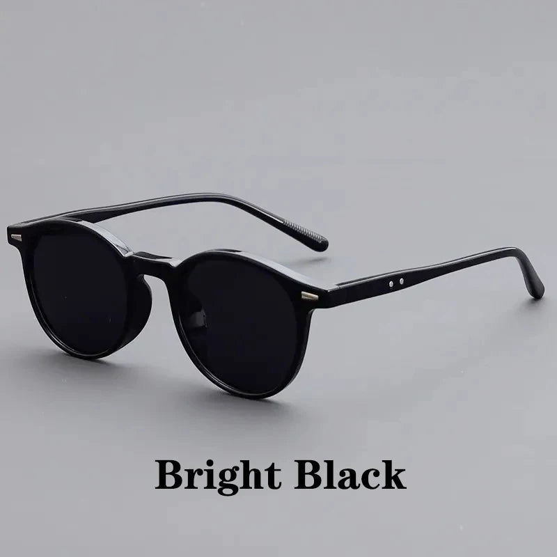 Vintage Round Sunglasses for Women Men Circular Sun Glasses
