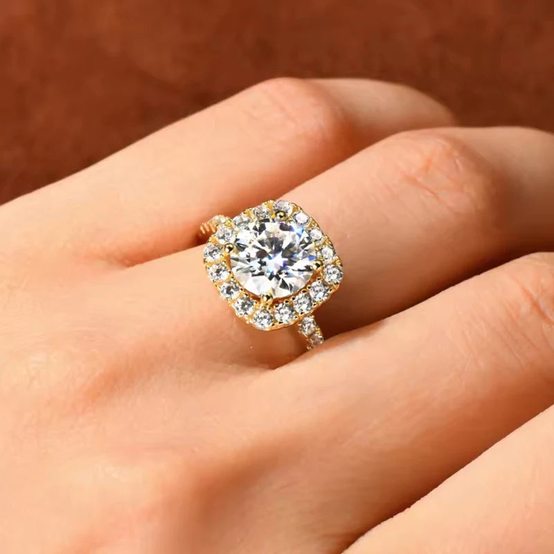 sterling silver 18K white gold ring