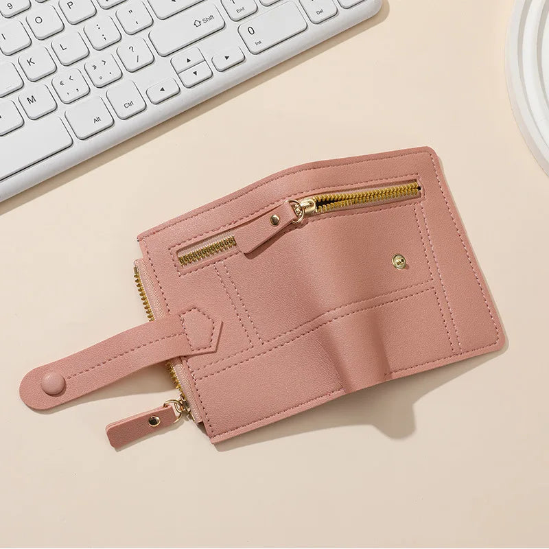 New Wallet Women's Short Small 2 Fold Multi-card Women's Wallet