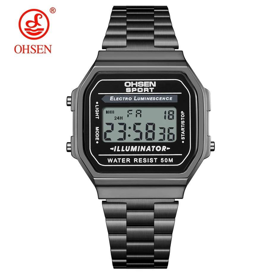 Digital Watches for Women Luxury Gold Ladies Sport Watch