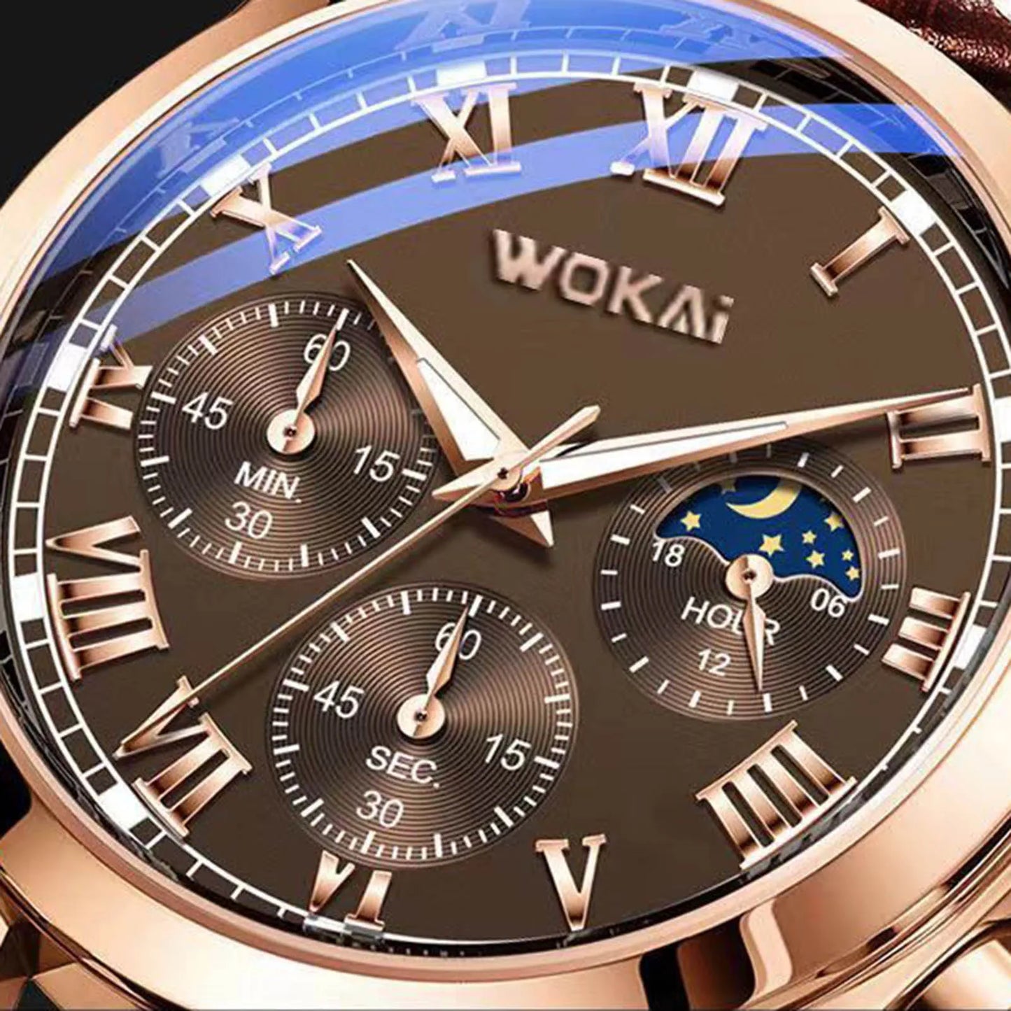 Fashion Men Luxury Watches Mens Business PU Leather Quartz Watch
