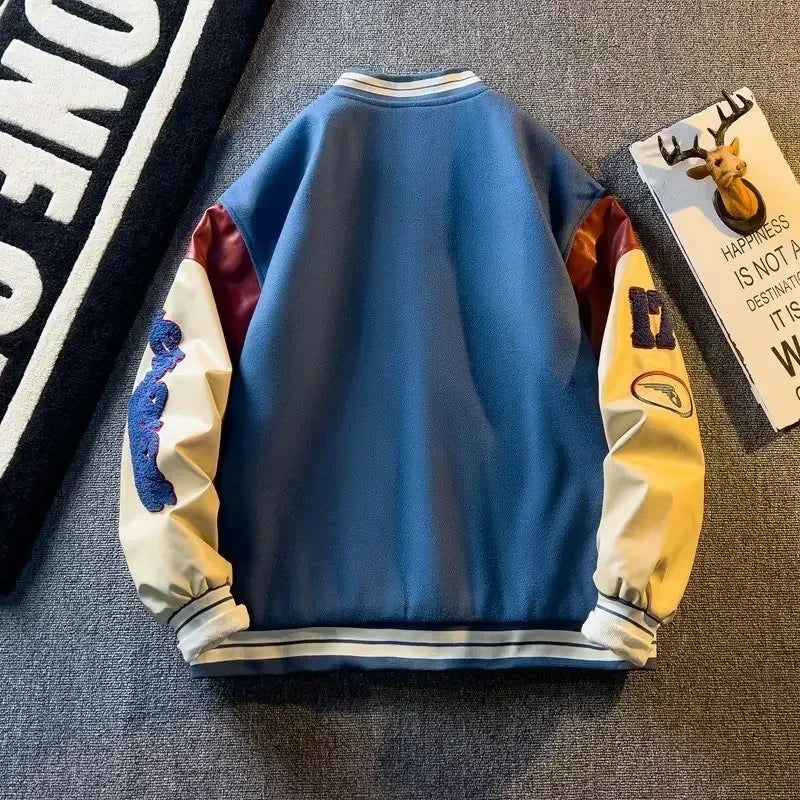 Baseball Jackets with Embroidered Appliques
