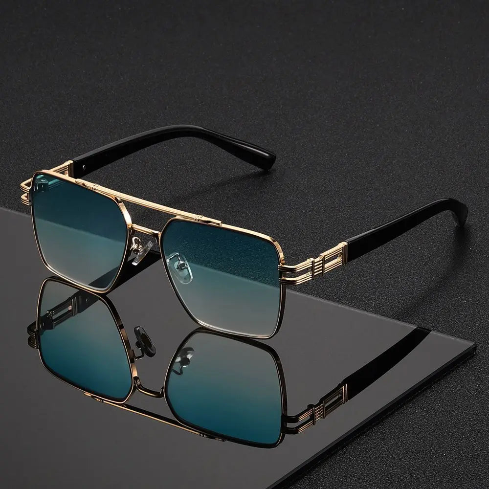 1PC, double beam glasses, fashionable cut-out temples, oversized ultra-light frames
