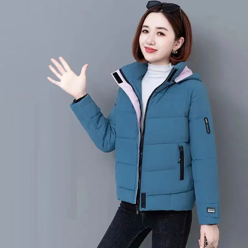 Thick Fleece Cotton Parkas Women Puffer Jacket
