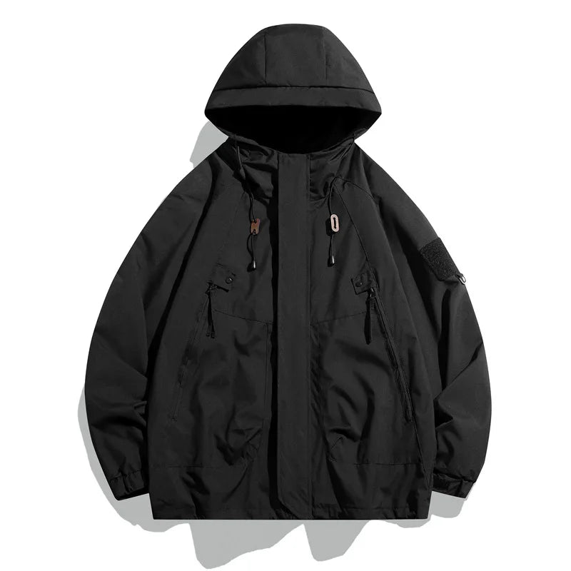 Men's  Casual Hooded Jacket Outdoor Windproof