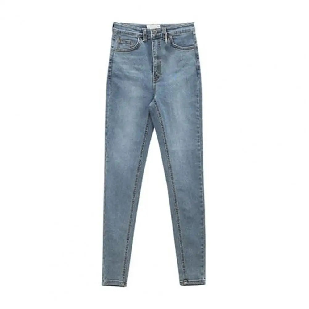 Women High Waist Jeans Casual Slim Lifting Butt Denim