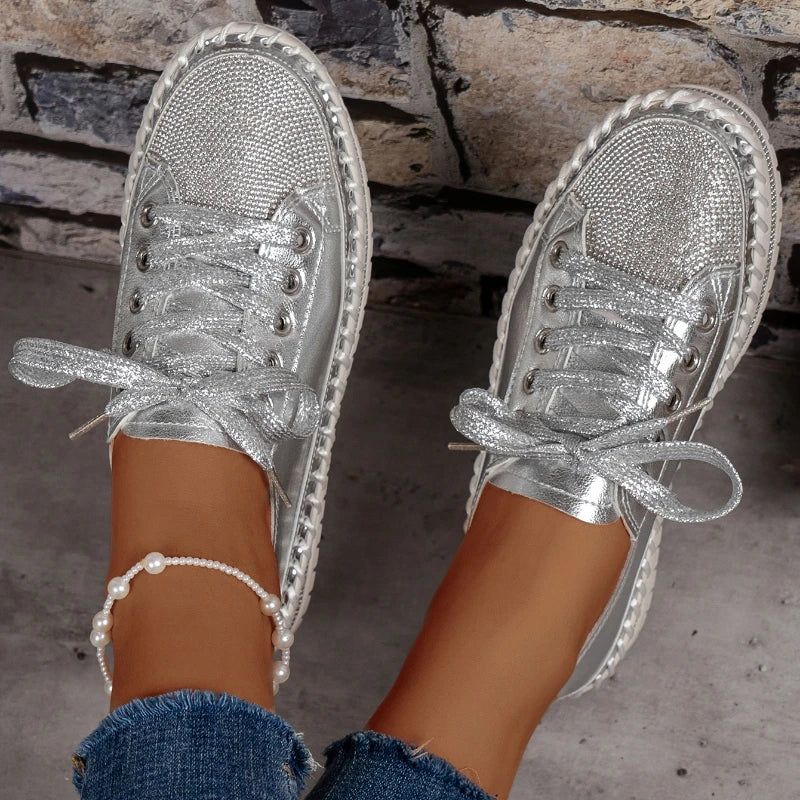 Women Sneakers  Round Toe  Ballet Flats Sneakers
