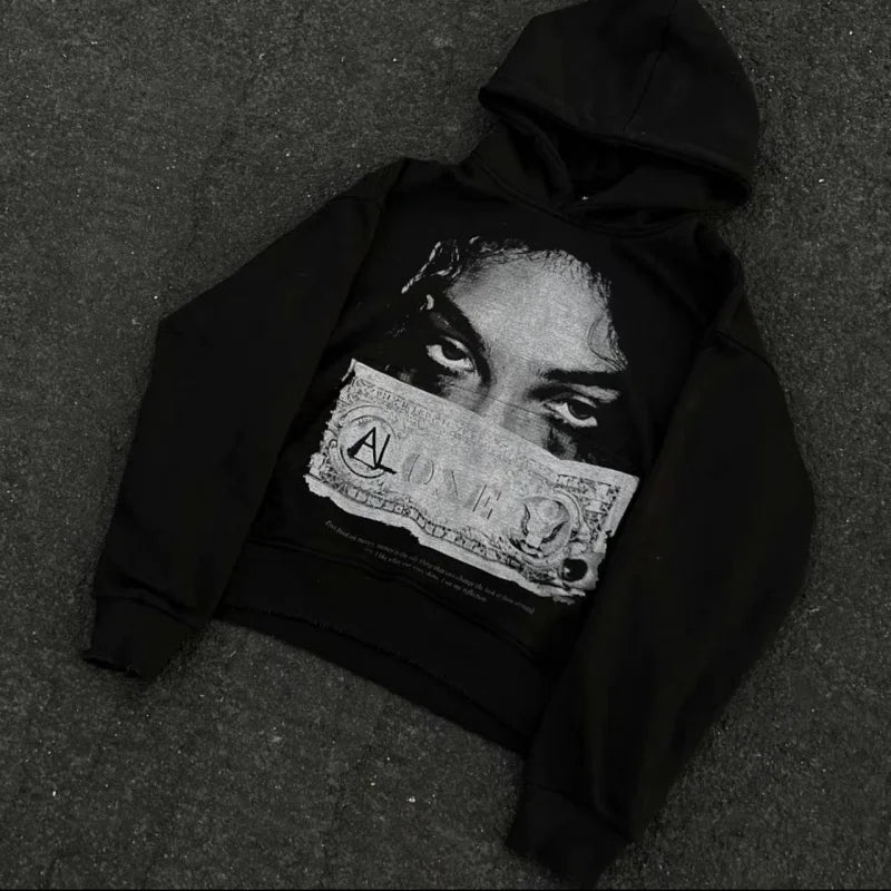 Woman Sweatshirts Streetwear  Hoodie Aesthetics Graphic Print Clothes Oversized Pullover