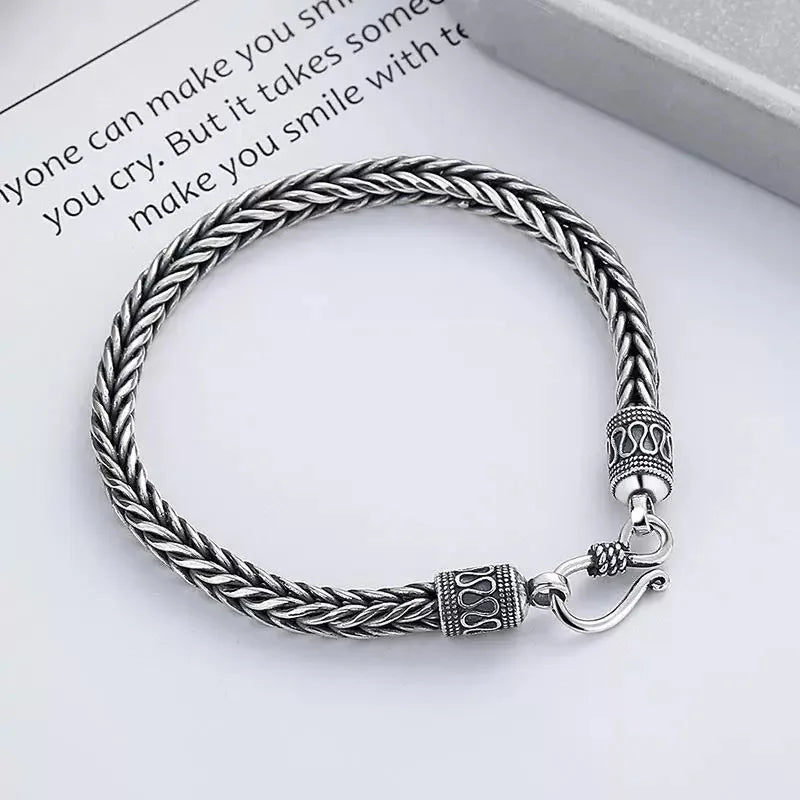 Men Bracelet 925 Sterling SilverVintage Men Bracelet for Man
