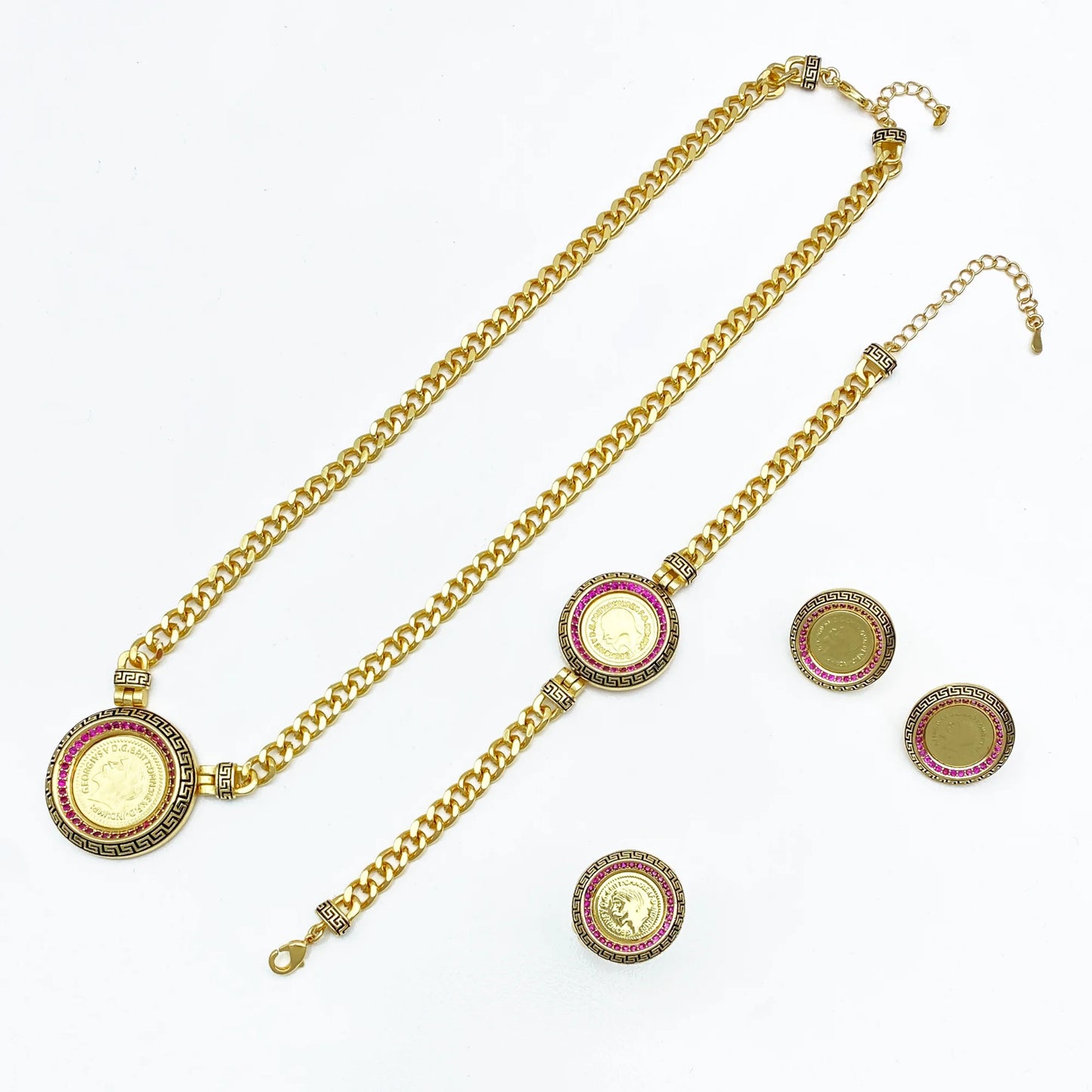 Zirconia Colored Zirconia Necklace Bracelet Ring Earrings