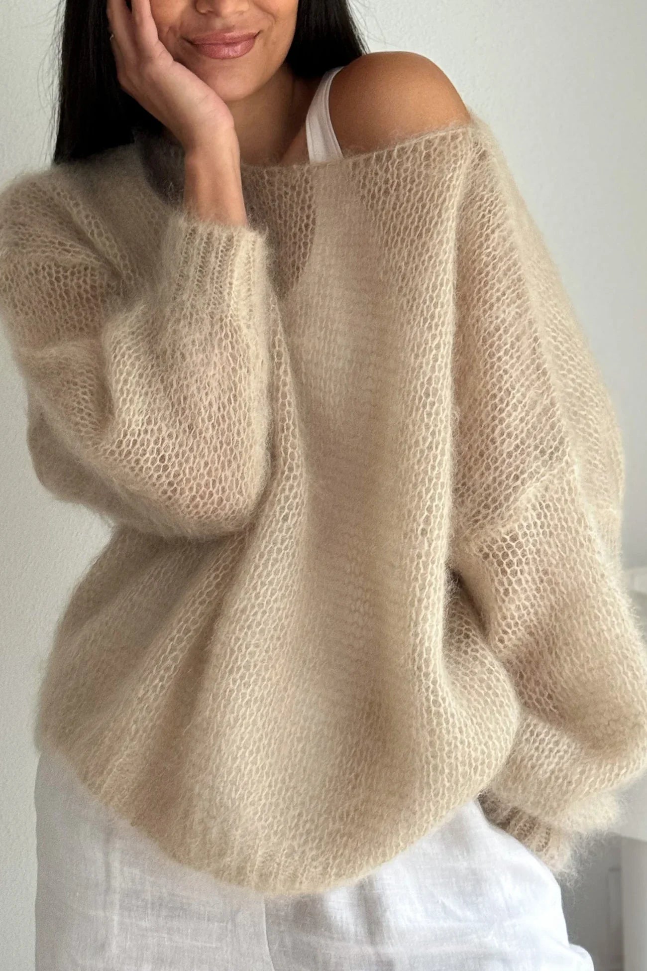 Comfortable Off Shoulder Pullover