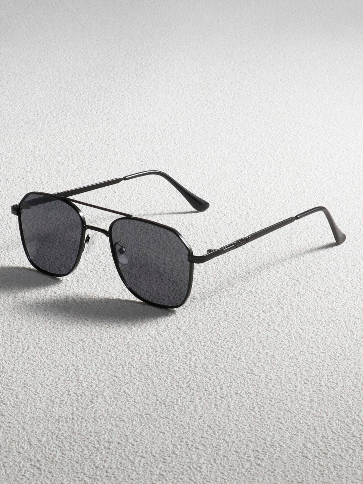 Women's metal double-beam full-frame glasses