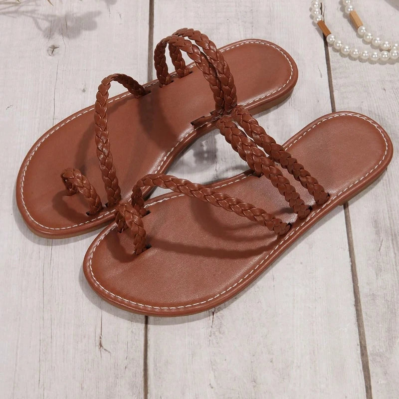 Women's Sandals Flat Sandals Fashion Soft-soled Sandals  Non-slip Sandals