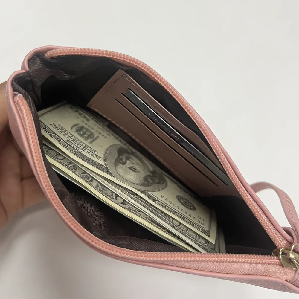 Pink Pocket Womens Wallets Purses