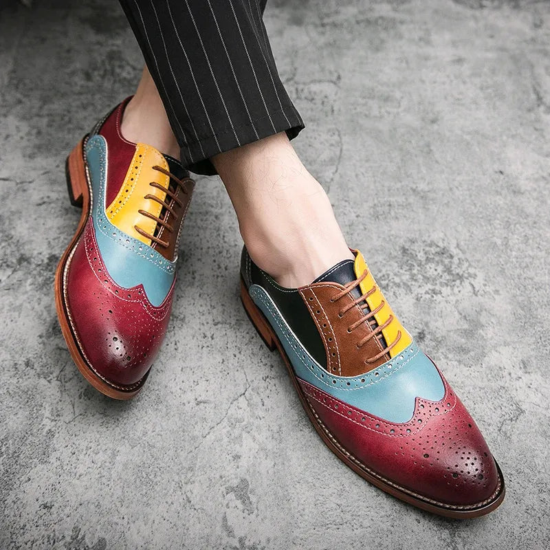 Men's Leather Shoes Casual Comfortable  Dress Shoes
