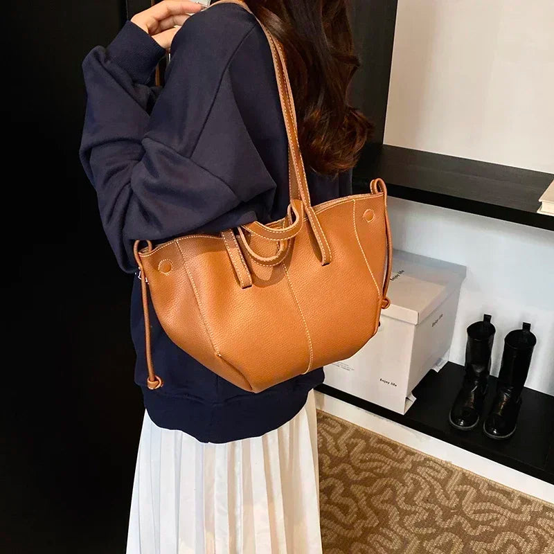 New Handheld Tote Bag Large Capacity Fashionable Women's Bag