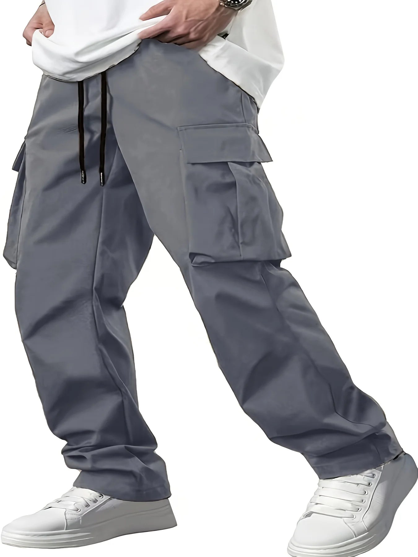 men's workwear pants, European and American loose straight casual pants