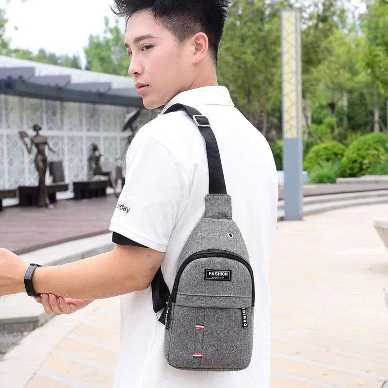 Men's Chest Bags Casual Waist Bags Small Short Trip Travel Carry Bags
