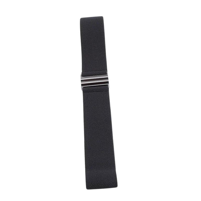 Women Elastic Band Wide Belts Simple Down Coat Waist Belt