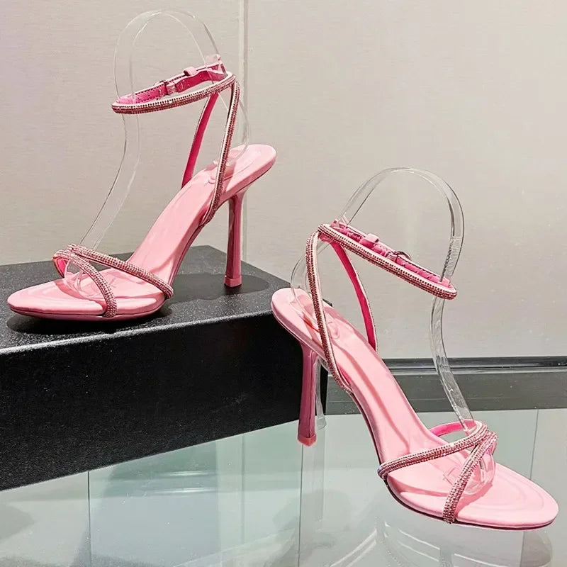 Sexy Open Toe High Heels Pumps Party Dress Shoes Luxury Sandals for Women