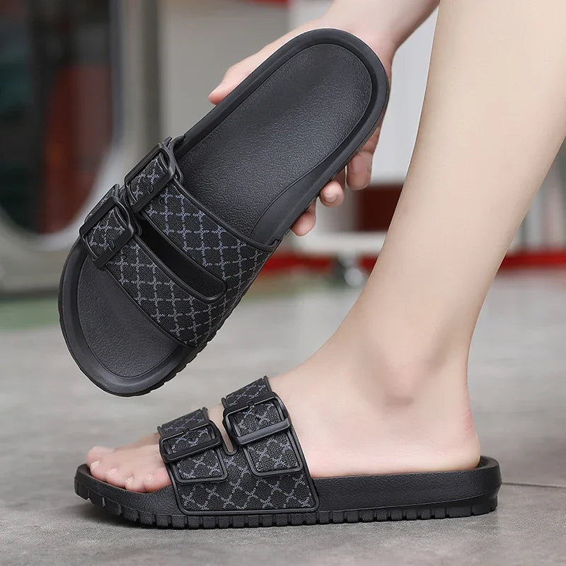 Men Slippers Non-slip Indoor Home Bathroom Slides