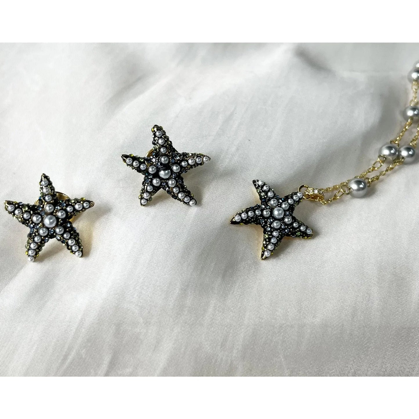 Women's Jewelry Set Necklace Earrings Bracelet Adjustable Ring