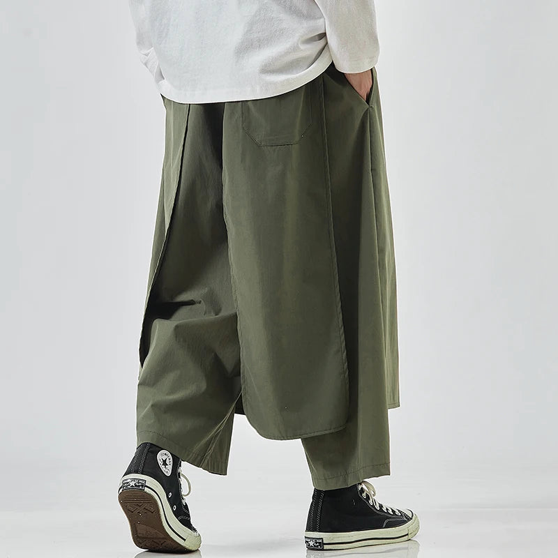 Wide Leg Pants Jogger Pants Patchwork Casual Joggers