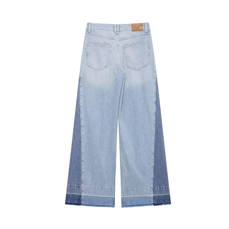 MUJER Blue Baggy Jeans for Women