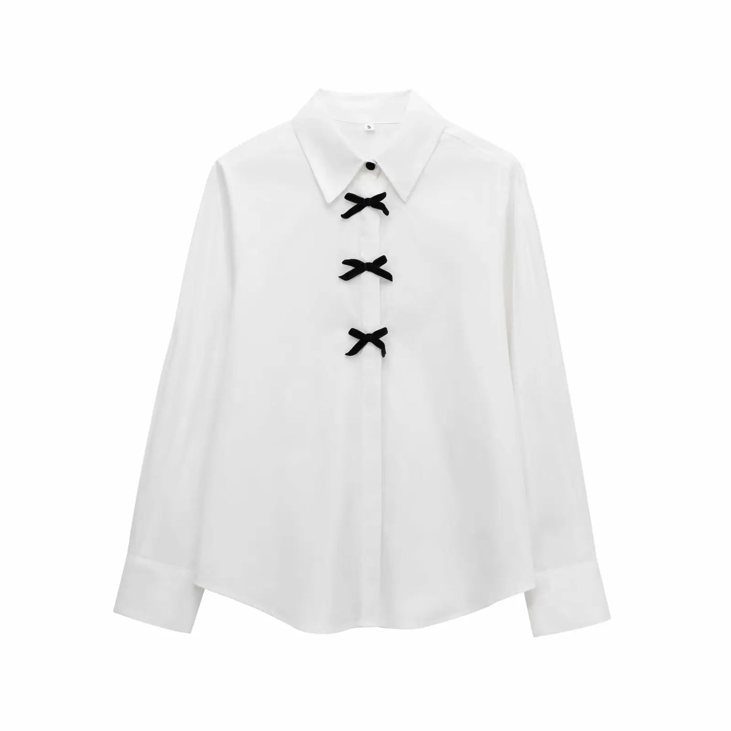 HH Women Fashion Blouses Solid Turn-Down Collar