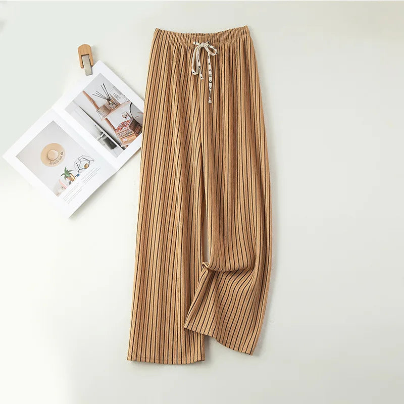 Wide Leg  Women's High Waist Drape Pleated Loose Casual pants