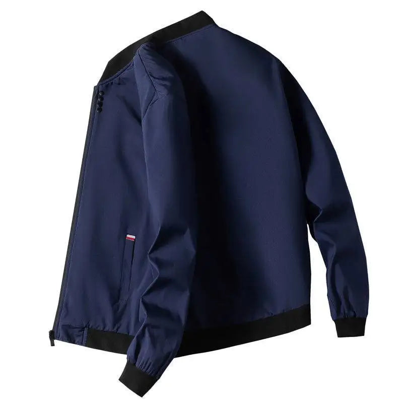Man Leisure Jacket  Solid Color And Comfortable Zipper Style