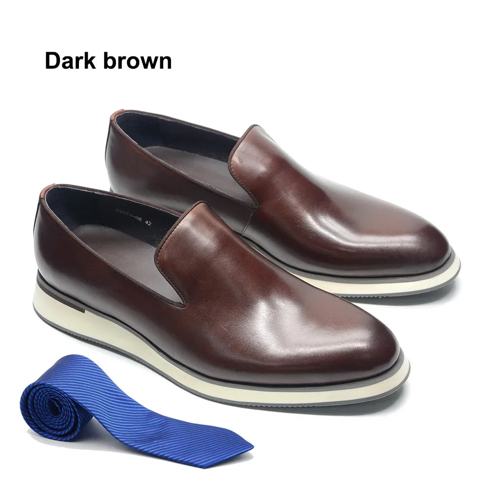 Classic Genuine Leather Loafer Shoes for Men