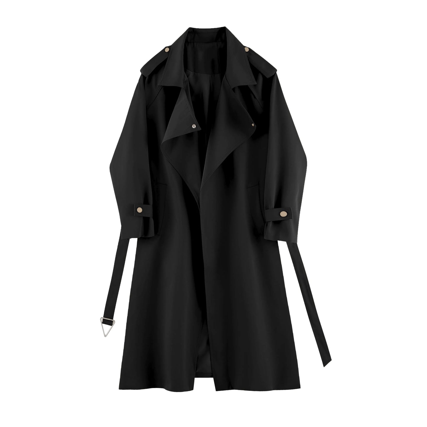 Fashionable and Versatile Women's Mid-length Windbreaker Coats