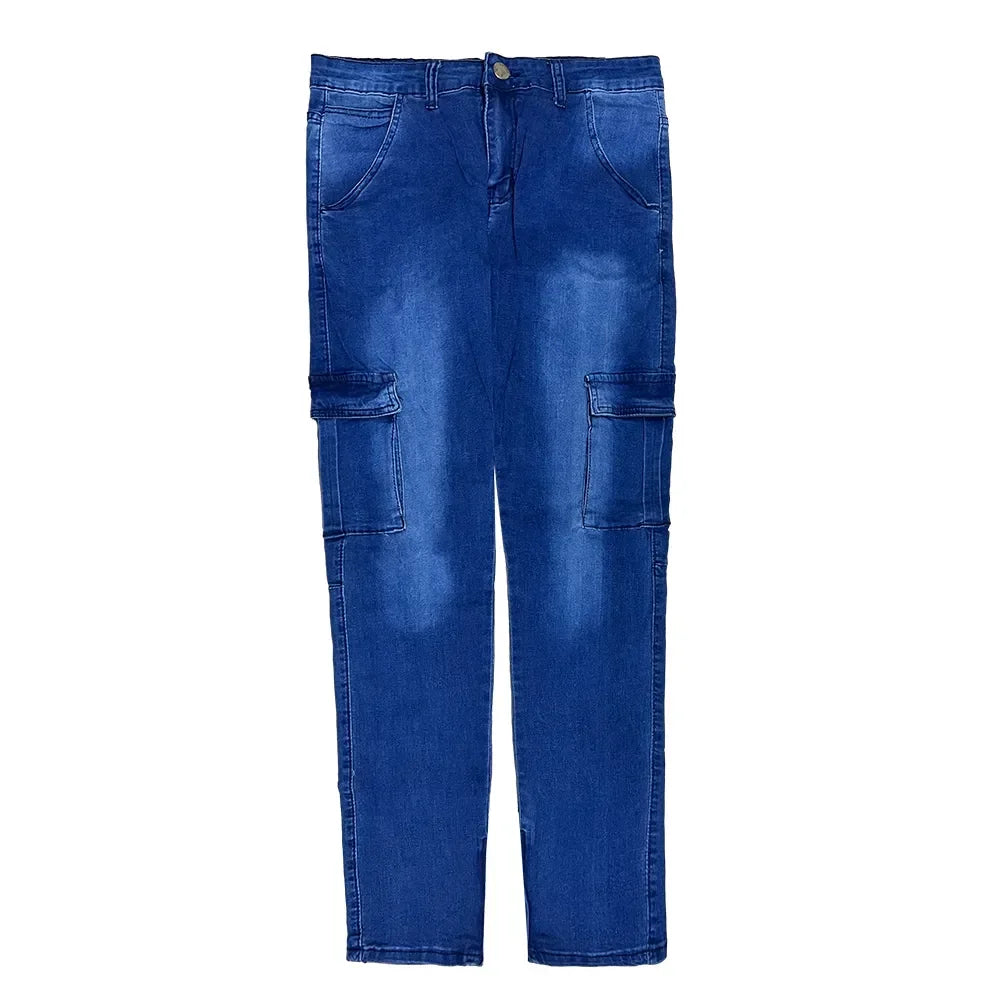 Jeans Men Wide Leg Cargo Pants Streetwear Baggy Men Korean Fashion Loose Straight