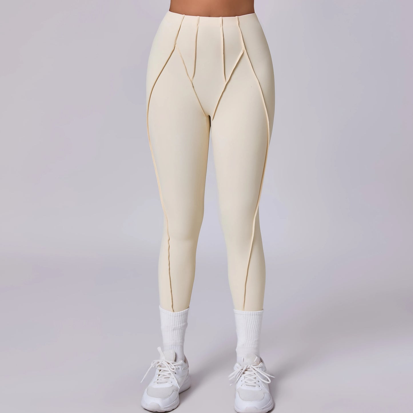 Women Nude Straps Yoga Pants Squat Proof