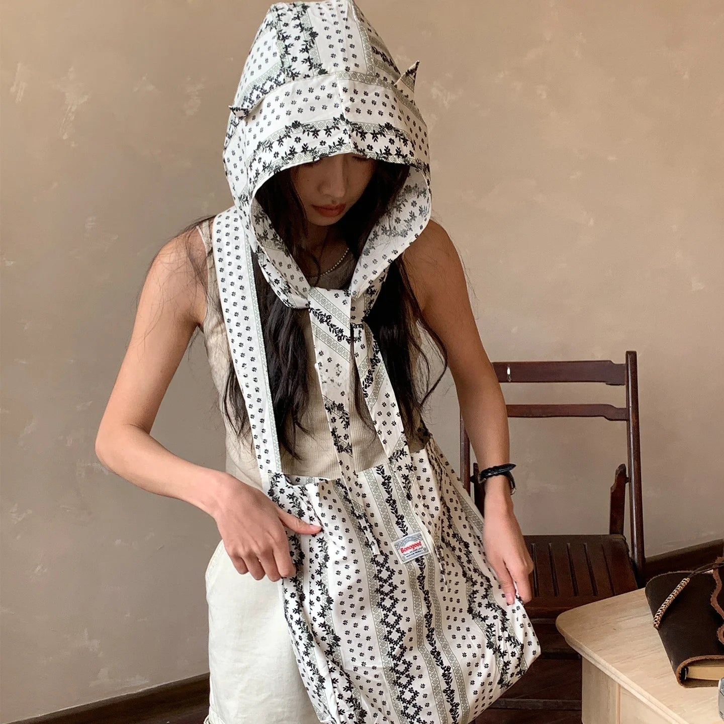 Women's Beach Vacation Hat Scarf