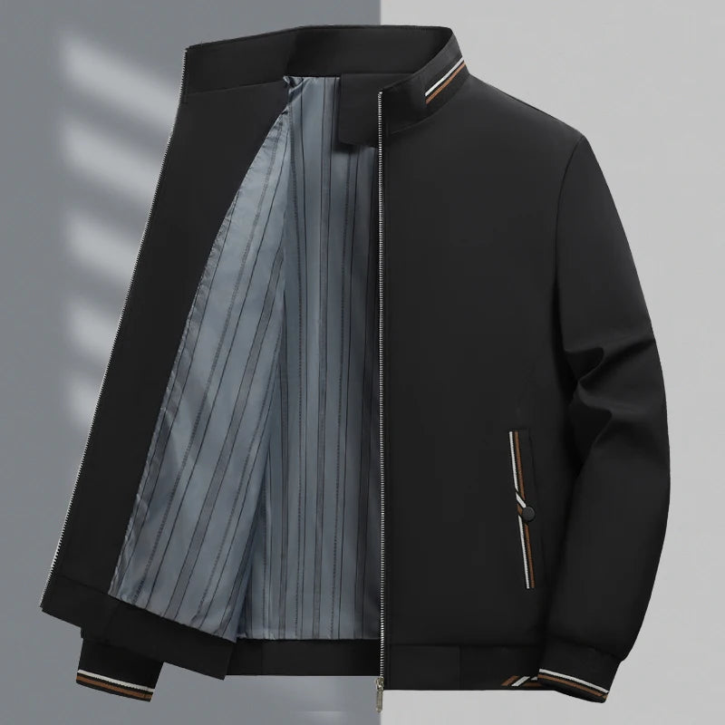 Mens Jacket Casual Fashionable, High Quality Stand Collar