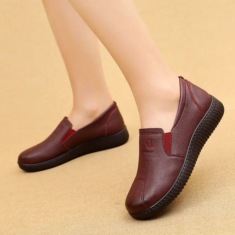 woman casual walking shoes grandma ladies comfort moccasins