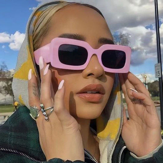 Women's Sunglasses Vintage Rectangle Frame  Glasses