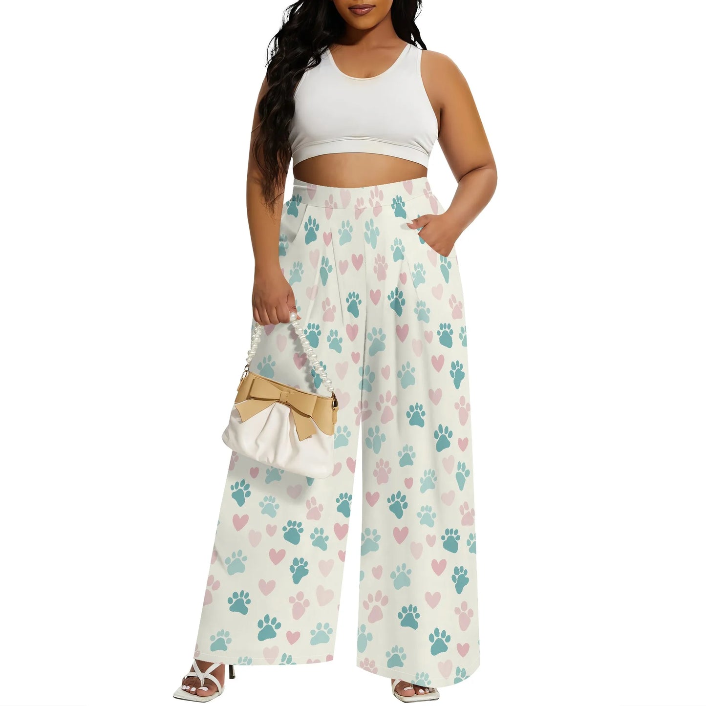 Wide Leg Pants for Women  with Pocket