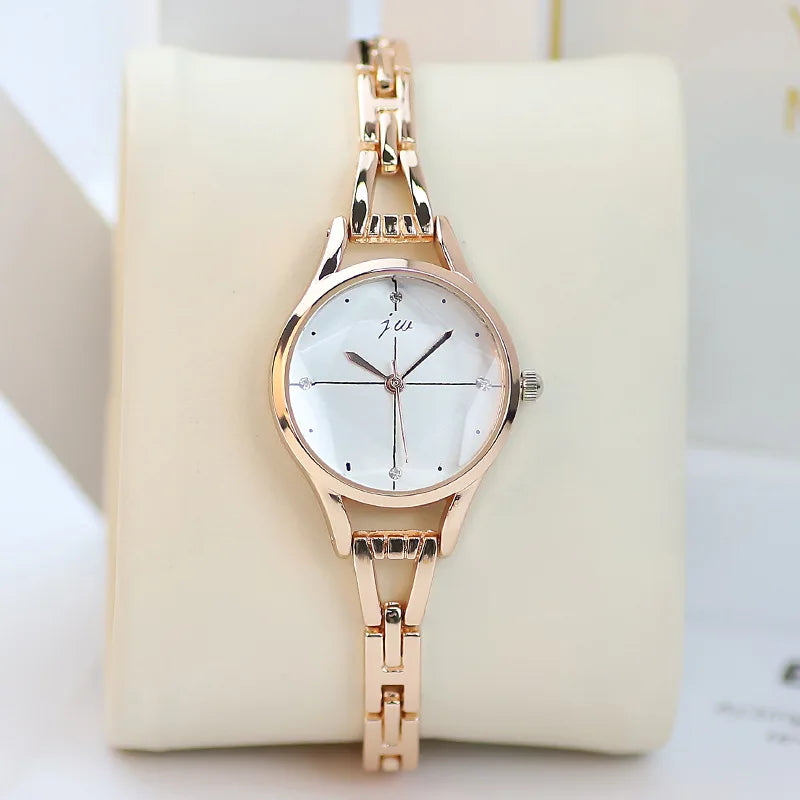 Women's Watches Quartz  Luxury Stainless Steel Wristwatch
