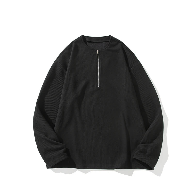 Round Neck Long Sleeve Sweatshirt Casual Versatile Pullover for Women Men