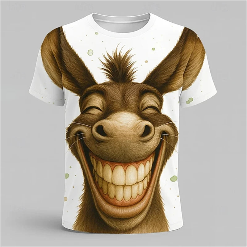 Men's Animal 3D Shirts  O-Neck Shirt