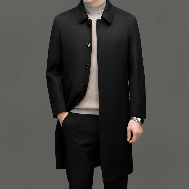 Men's high-end and fashionable cashmere coats