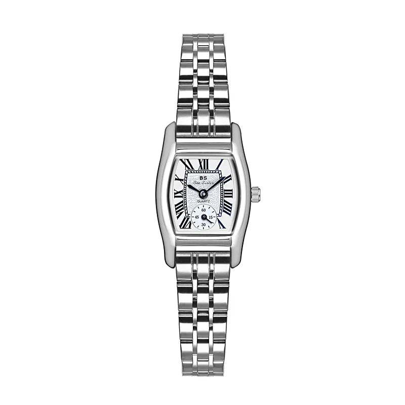 Watches For Women Elegant Vintage Rectangle Ladies Watch With Brown Small Leather